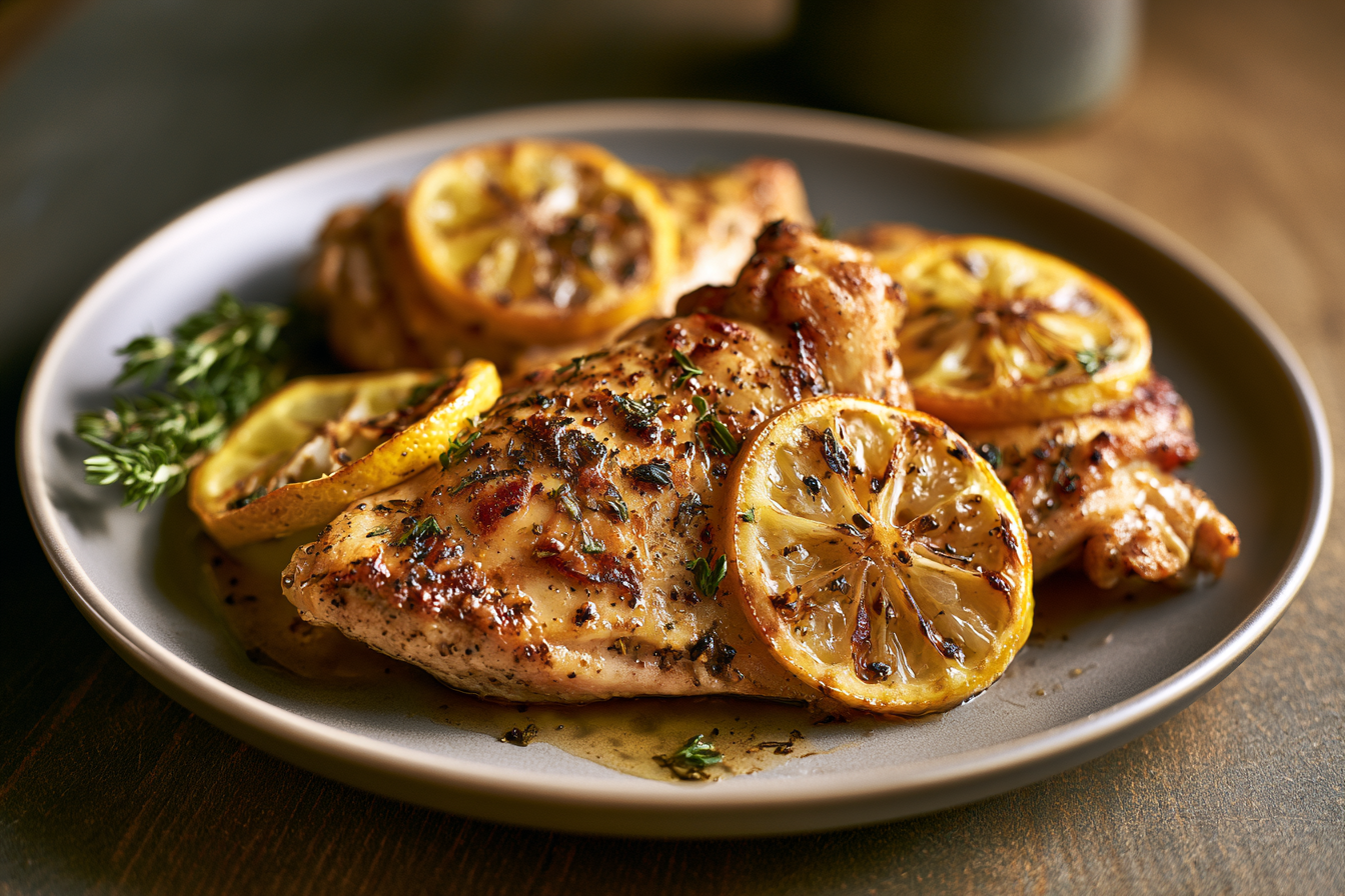 Broiled Lemon & Oregano Chicken
